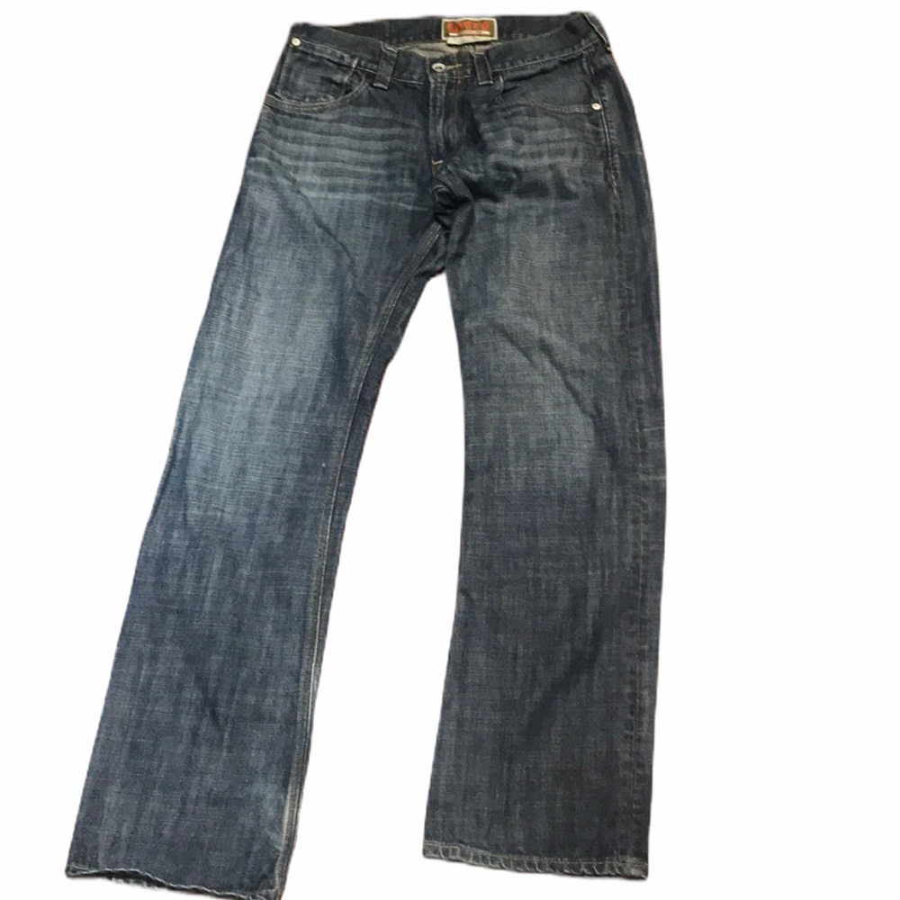 Levis Slim Straight Flap Pocket Distressed Jeans